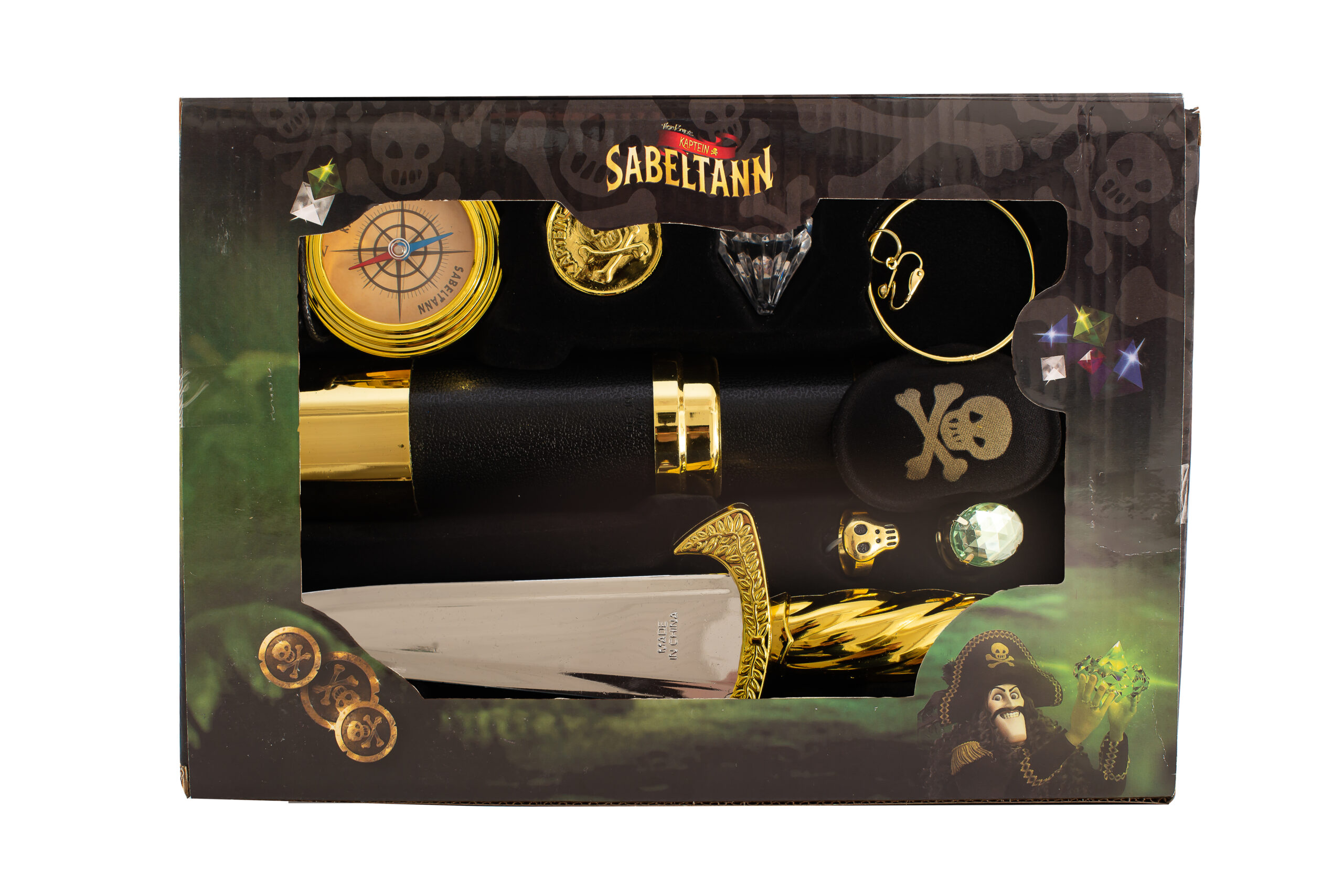 Kaptein Sabeltann gavesett