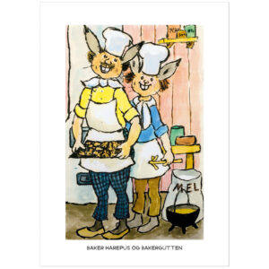 Plakat A4, Bakermester Harepus & Bakergutten