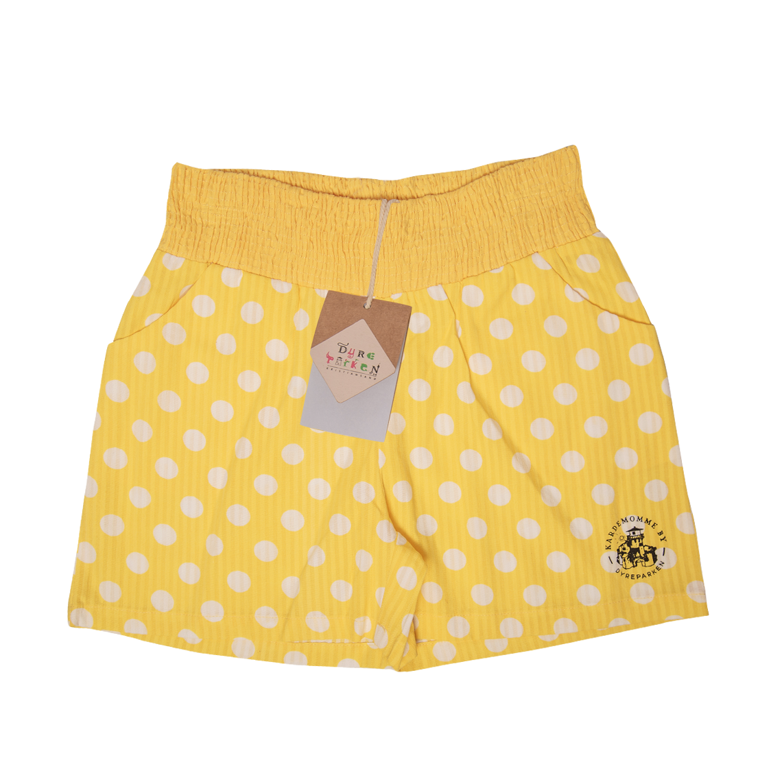 Tante Sofie shorts, gul med prikker, Kardemomme by